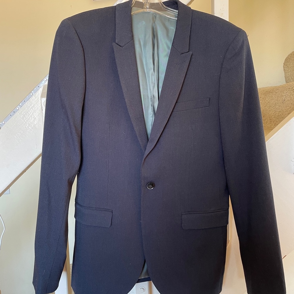 Topman Skinny Fit Navy Suit 38R 31x31